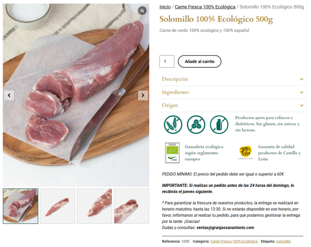 solomillocerdo al horno