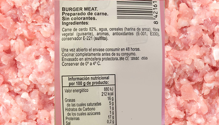 sustancias tóxicas en alimentos