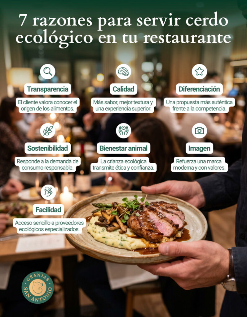 carne de cerdo ecológica para restaurantes